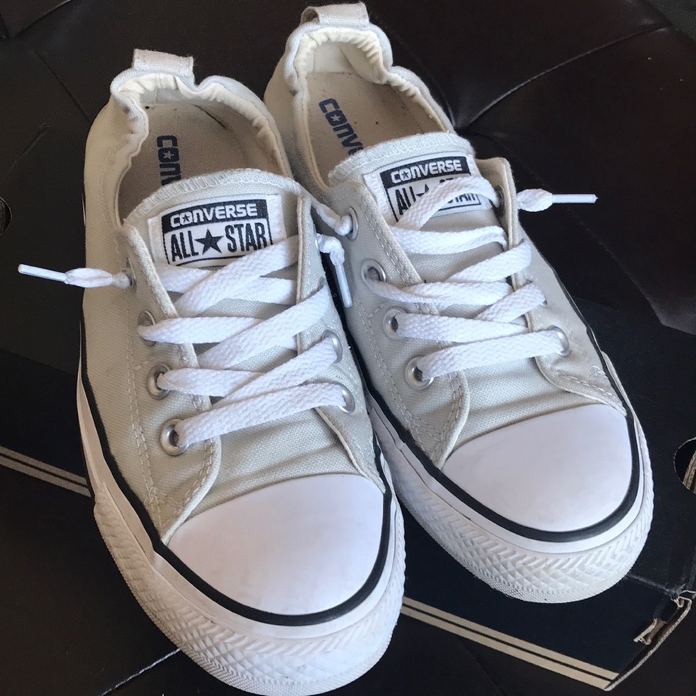 Cloud Grey slip on Converse